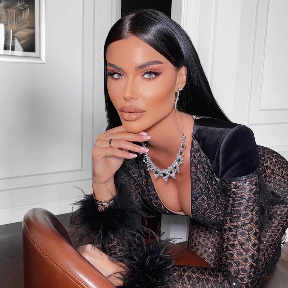 NADINE MERABI Elegant Black jumpsuit